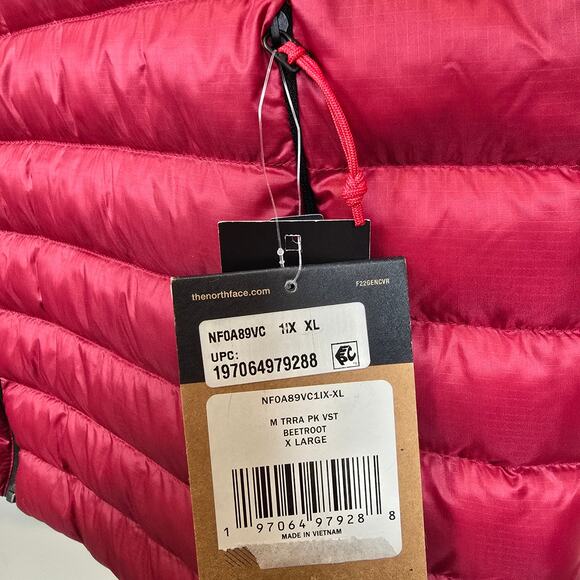 The North Face Men’s Terra Peak Vest Size XL Beetroot Pertex Quantum - Picture 5 of 6